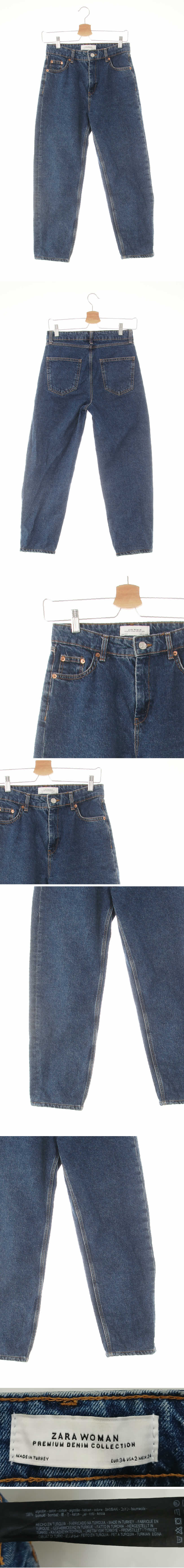 자라우먼 릴렉스워시드진 자라우먼 진청 데님 릴렉스워시드진