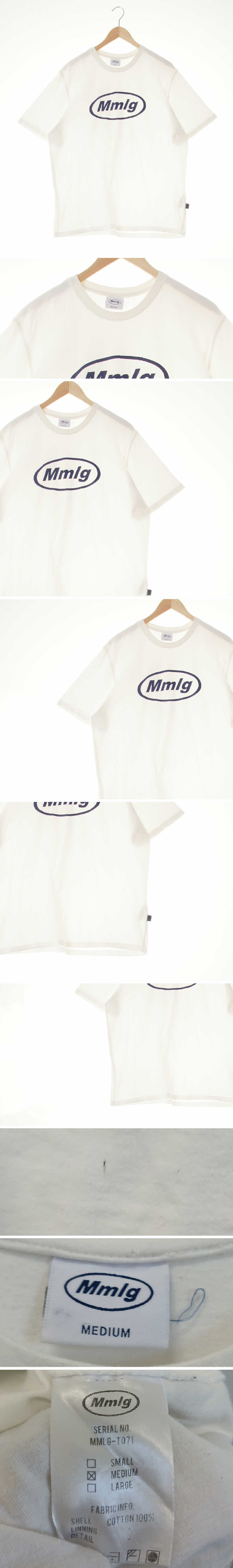 mmlg 빅로고레귤러핏라운드반팔티 mmlg 화이트 면 빅로고레귤러핏라운드반팔티