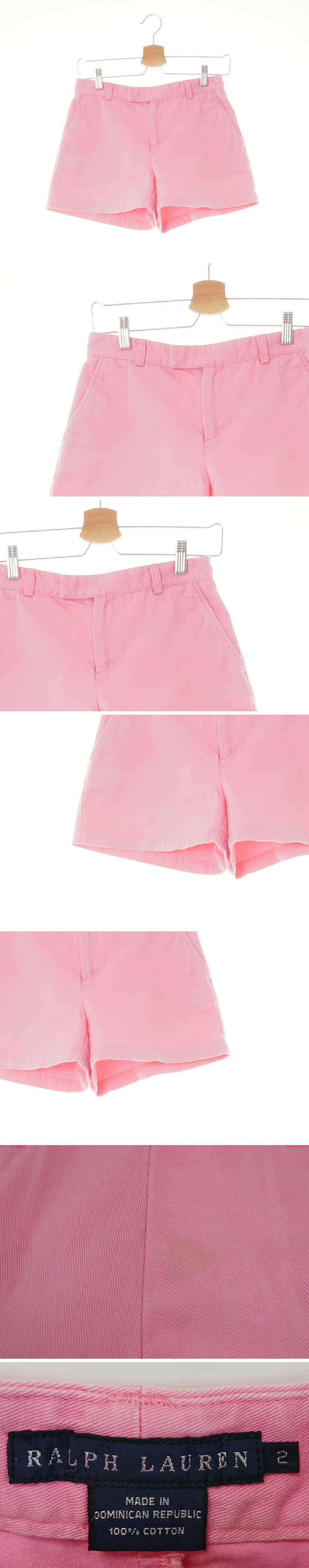 랄프로렌 피오니핑크 데님 숏베이직팬츠