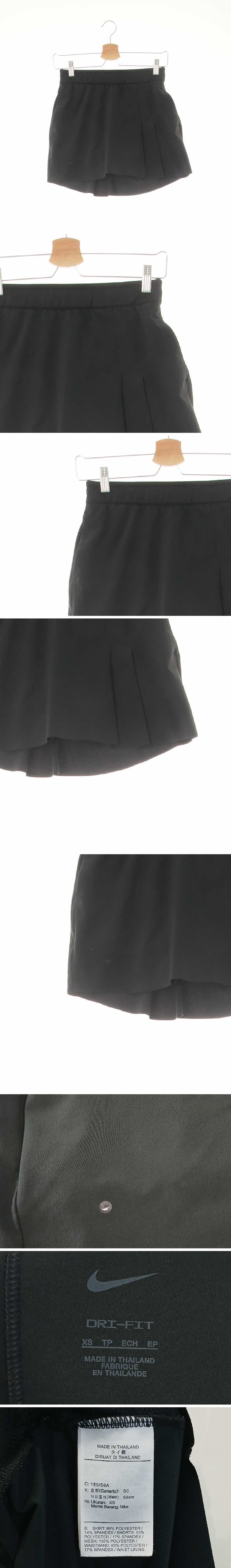 나이키 플리츠언발란스미니스커트 나이키 블랙 드라이핏 플리츠언발란스미니스커트