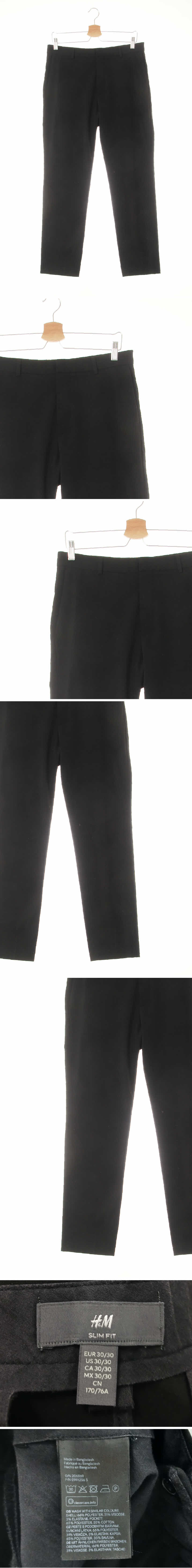 h&m 블랙 슬랙스팬츠