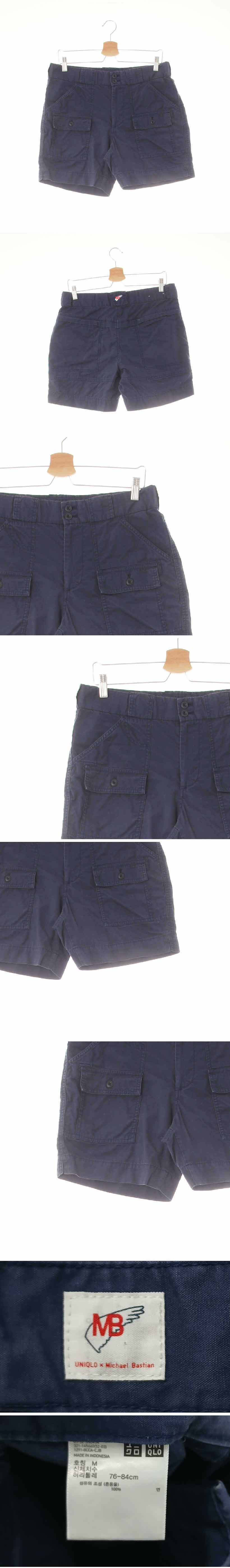 UNIQLO Michael bastian 워싱카고반바지 UNIQLO Michael bastian 네이비 면 워싱카고반바지