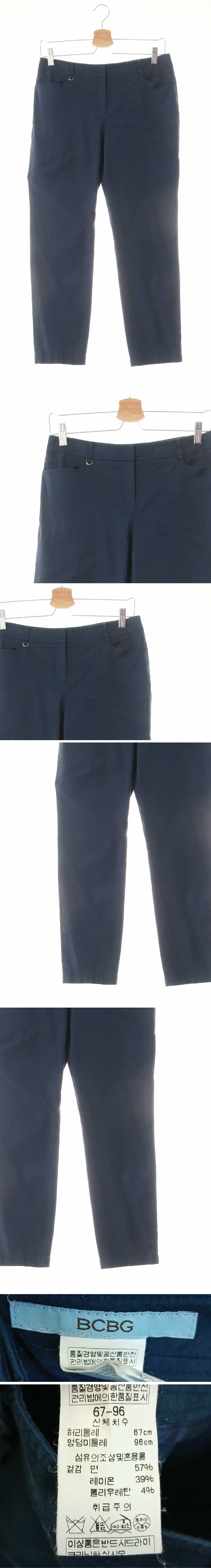 bcbg 로우크롭슬랙스 bcbg 네이비 면혼방 로우크롭슬랙스