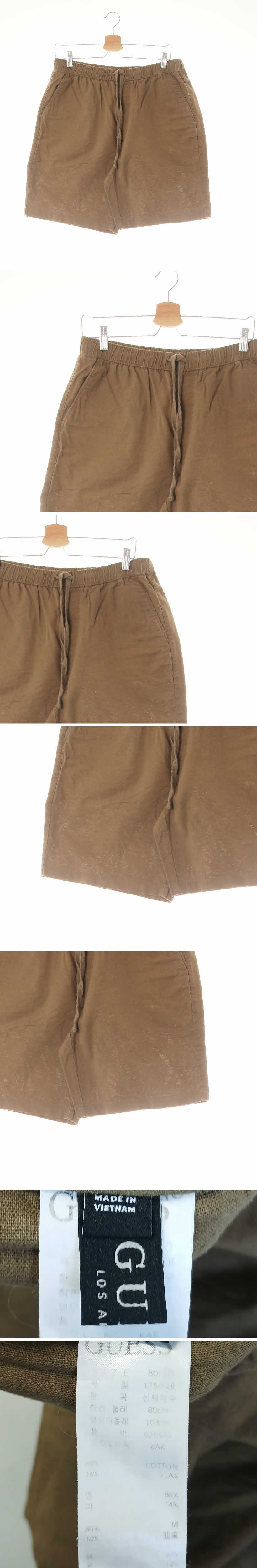 Guess 쿨심플반바지 Guess 토프카키 면혼방 쿨심플반바지