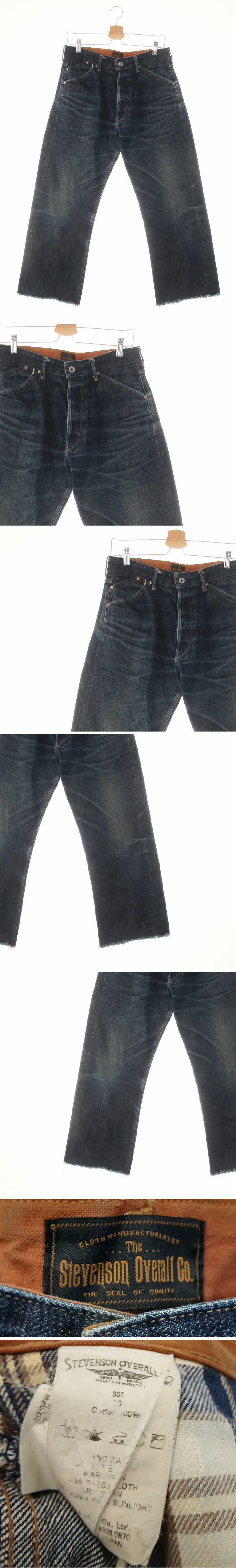 stevensonoverall 워싱스트레치테이퍼드컷팅진 stevensonoverall 중청 데님 워싱스트레치테이퍼드컷팅진