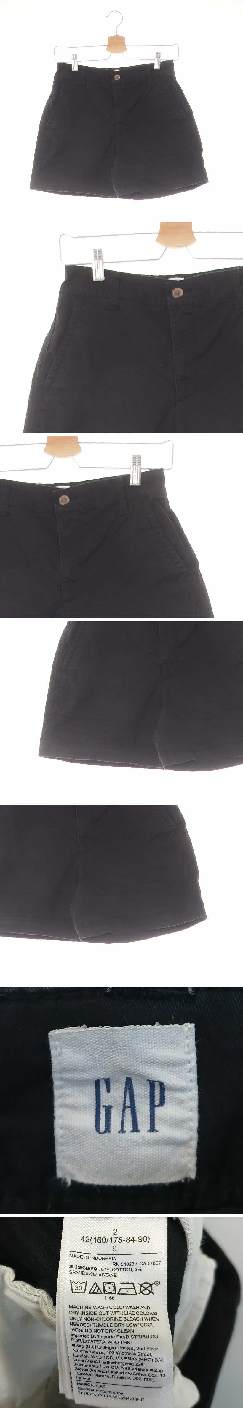gap 치노숏츠 gap 블랙 면혼방 치노숏츠