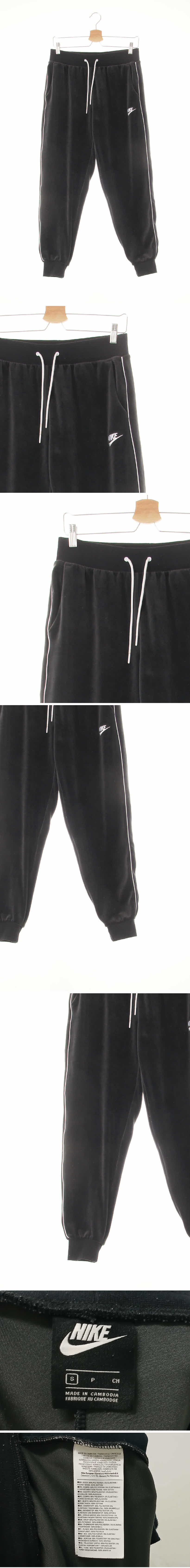나이키 벨로아로고파이핑조거팬츠 나이키 블랙 벨로아로고파이핑조거팬츠