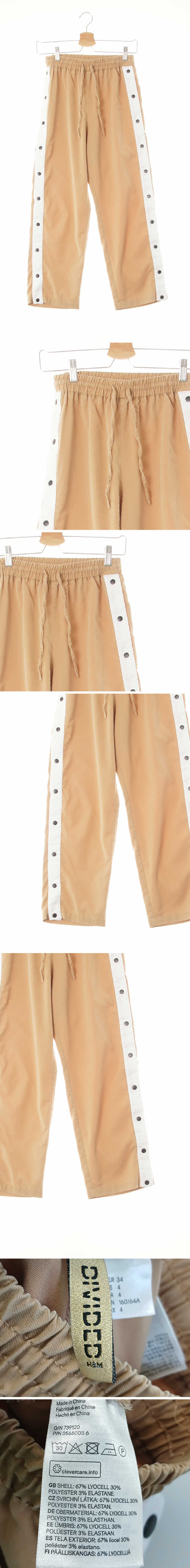 h&m 스냅버튼테이프팬츠 h&m 카멜 스냅버튼테이프팬츠