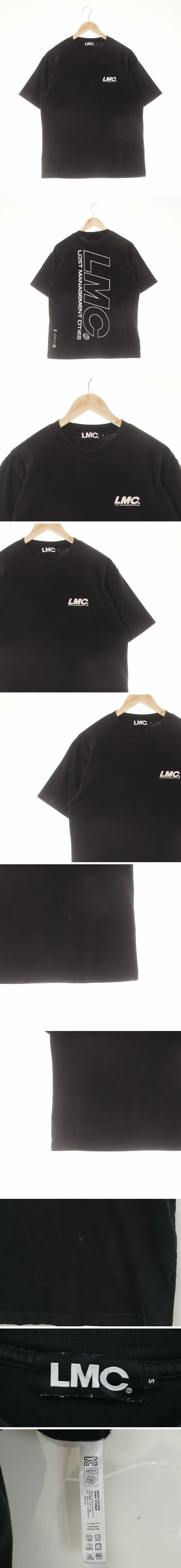 lmc 레터링크루넥반팔티 lmc 블랙 프린팅 면 레터링크루넥반팔티