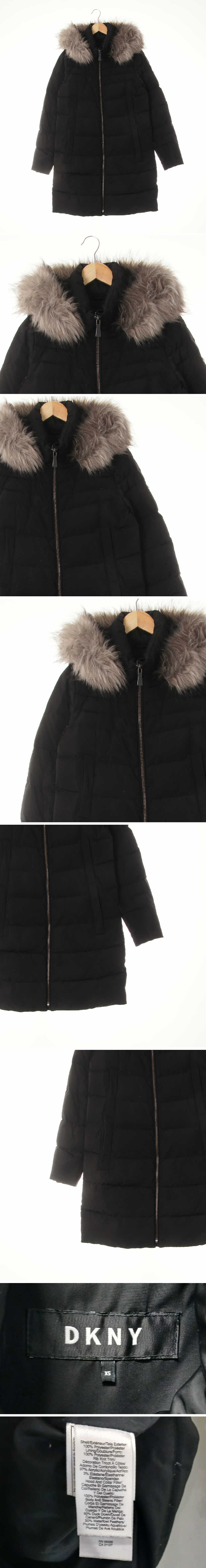 dkny 퀼팅하이넥슬림롱패딩점퍼 dkny 블랙 덕다운 퀼팅하이넥슬림롱패딩점퍼