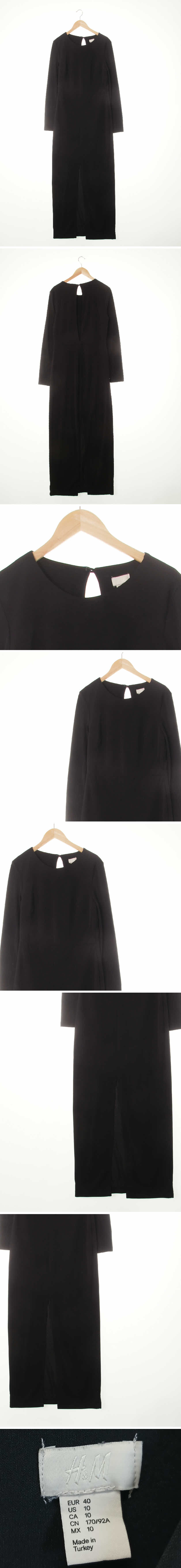 h&m 맥시백트임원피스 h&m 블랙 맥시백트임원피스