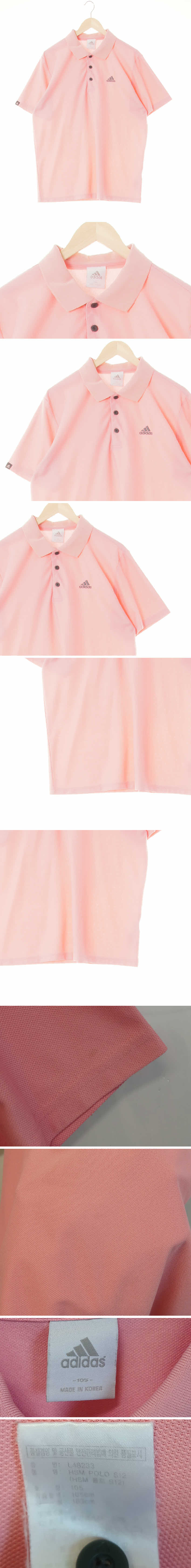 아디다스 로고쿨카라반팔티 아디다스 체리블라썸핑크 로고쿨카라반팔티