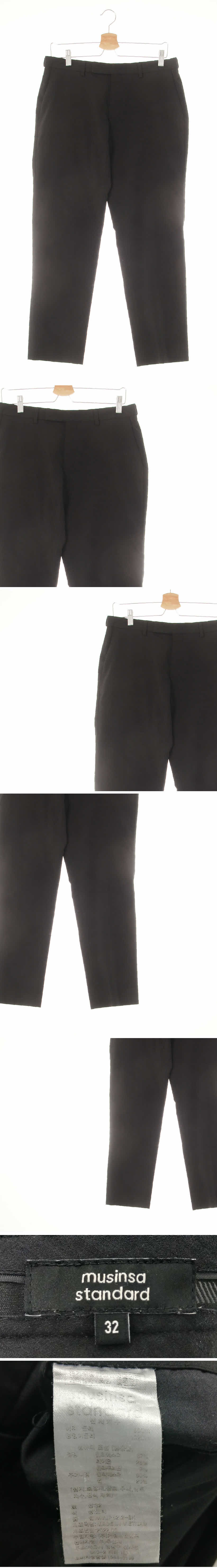 무신사스탠다드 블랙 슬림슬랙스