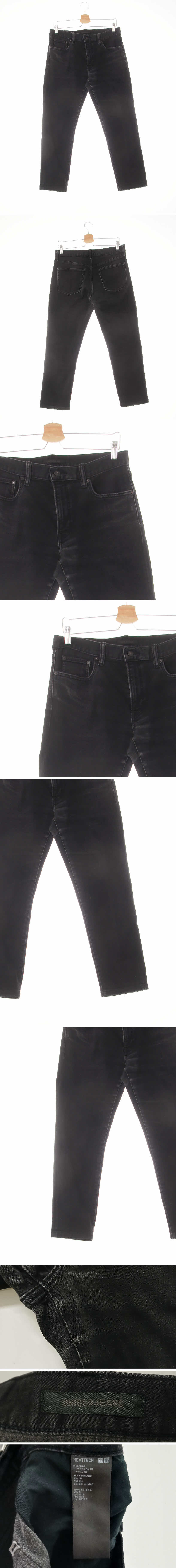 유니클로 워싱스트레치일자진 유니클로 블랙 히트텍 워싱스트레치일자진