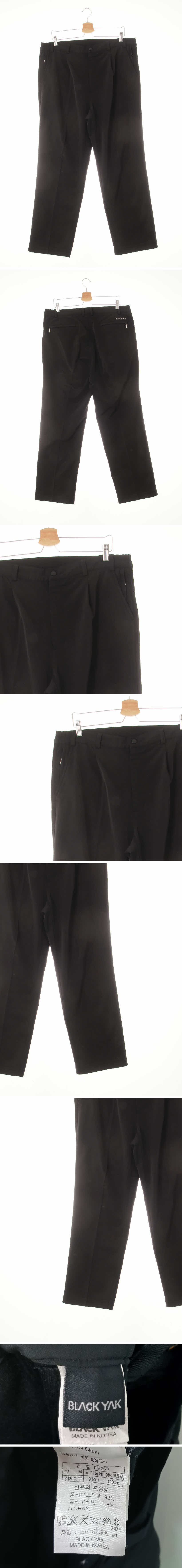 블랙야크 핀턱스트레이트등산팬츠 블랙야크 블랙 핀턱스트레이트등산팬츠