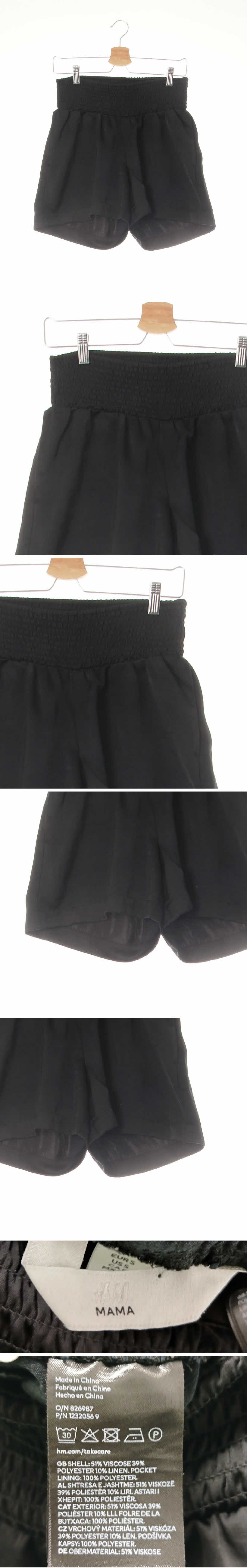 h&m 하이밴디드새틴숏츠 h&m 블랙 하이밴디드새틴숏츠