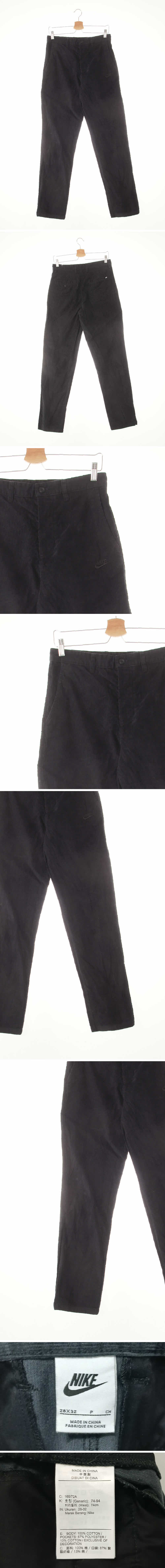 나이키 골지스트레이트진 나이키 차콜 골덴 골지스트레이트진