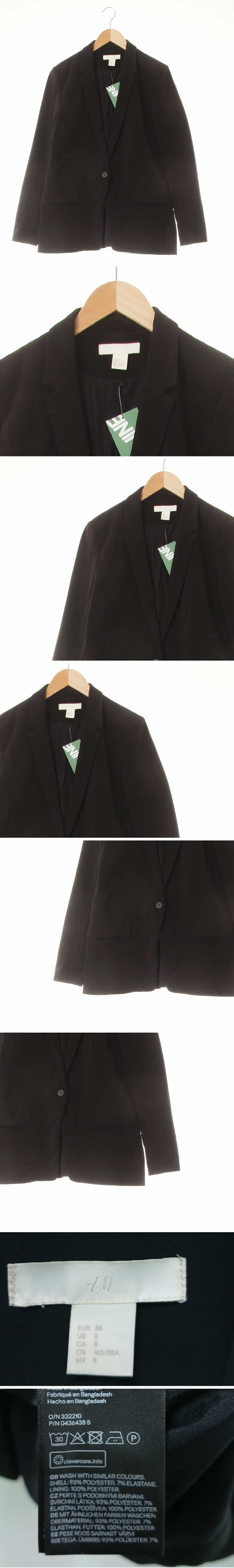 h&m 싱글버튼루즈자켓 h&m 블랙 싱글버튼루즈자켓