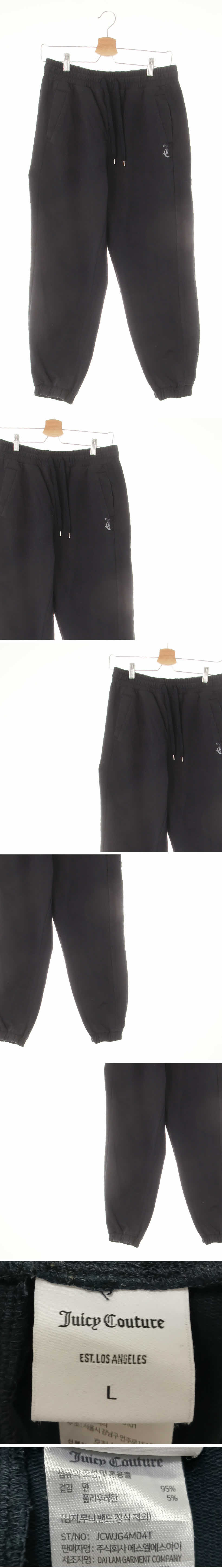juicpcouture 글리터로고조거팬츠 juicpcouture 블랙 면혼방 글리터로고조거팬츠