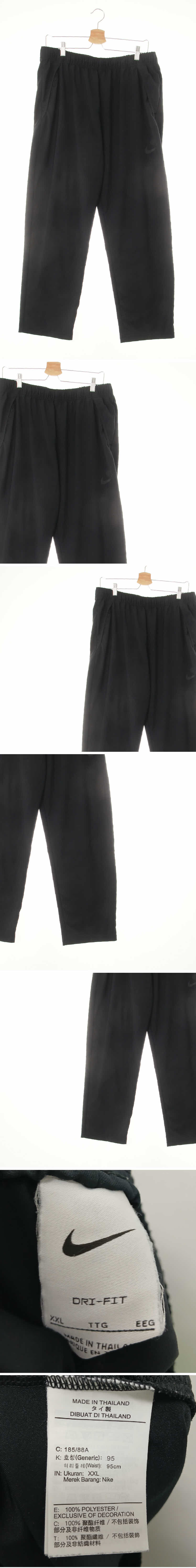 나이키 밴딩츄리닝팬츠 나이키 블랙 드라이핏 밴딩츄리닝팬츠