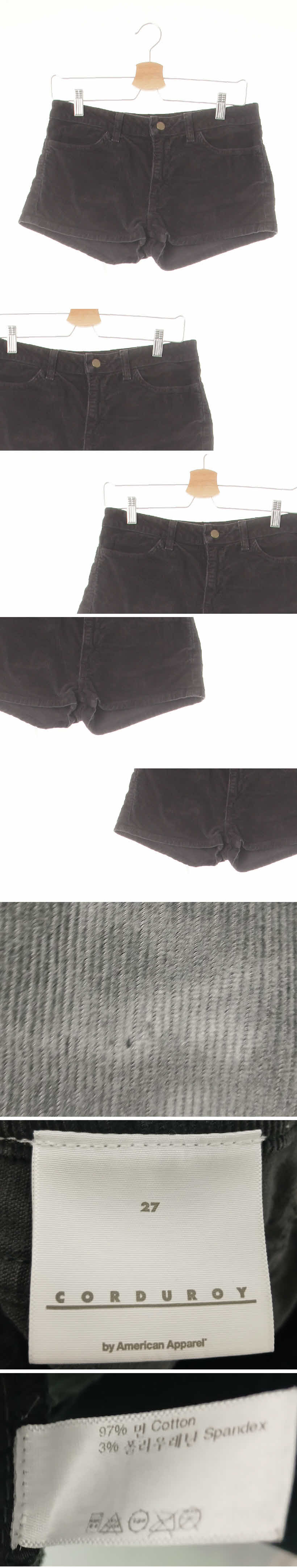 corduroy 골덴숏팬츠 corduroy 소프트블랙 코듀로이 골덴숏팬츠
