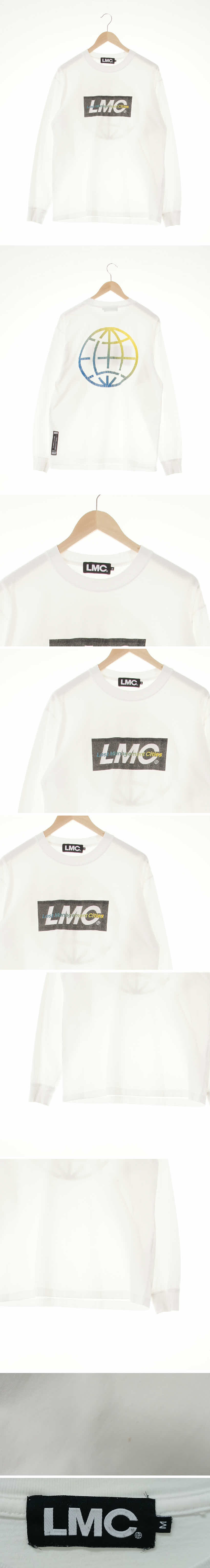 lmc 중앙멀티로고긴팔티 lmc 화이트 프린팅 면 중앙멀티로고긴팔티