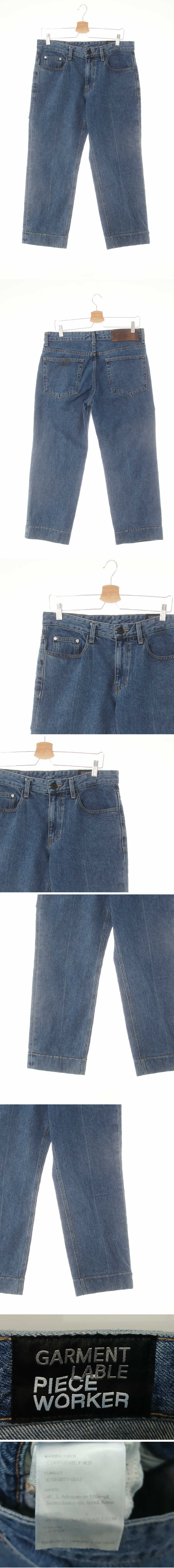 garmentlable 롤업워싱진 garmentlable 진청 데님 롤업워싱진
