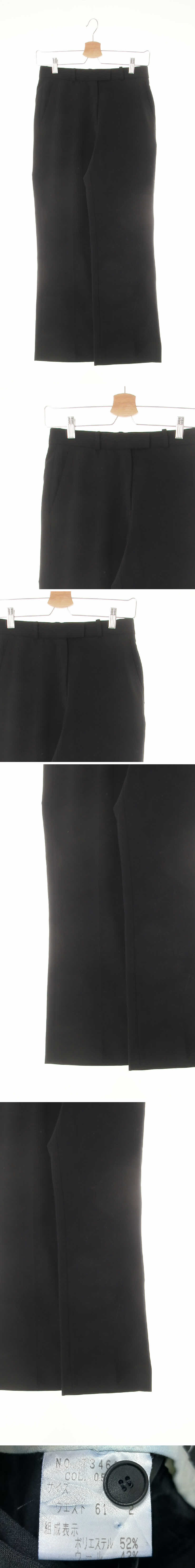 띠어리 세미부츠컷슬랙스팬츠 띠어리 블랙 세미부츠컷슬랙스팬츠