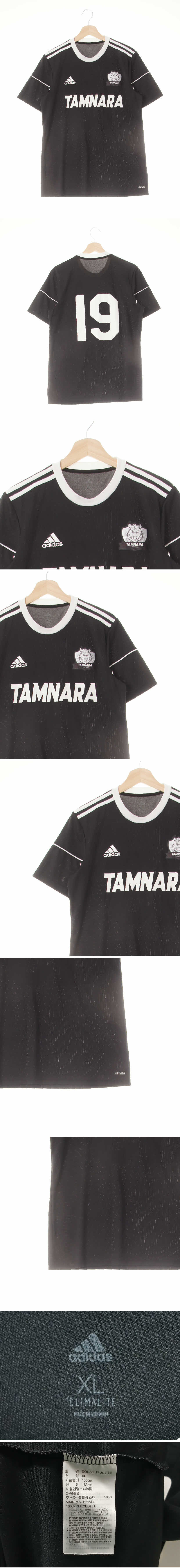 아디다스 TAMNARA스포츠반팔티 아디다스 블랙 프린팅 클리마라이트 TAMNARA스포츠반팔티