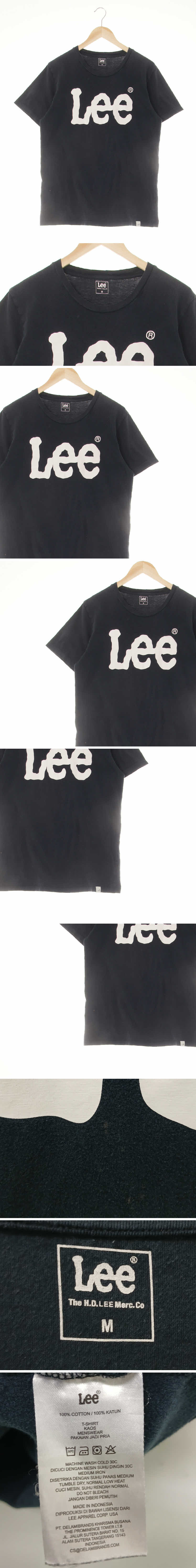 리 빅로고레귤러핏반팔티 리 더스티블랙 면 빅로고레귤러핏반팔티