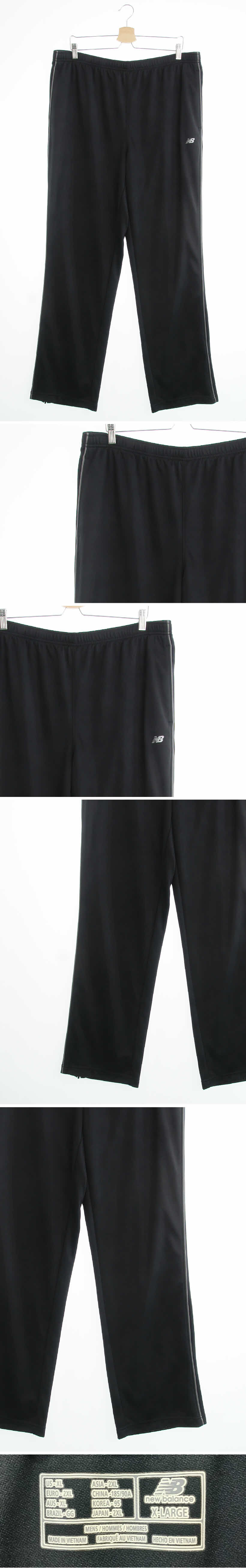 뉴발란스 블랙 파이핑트레이닝팬츠