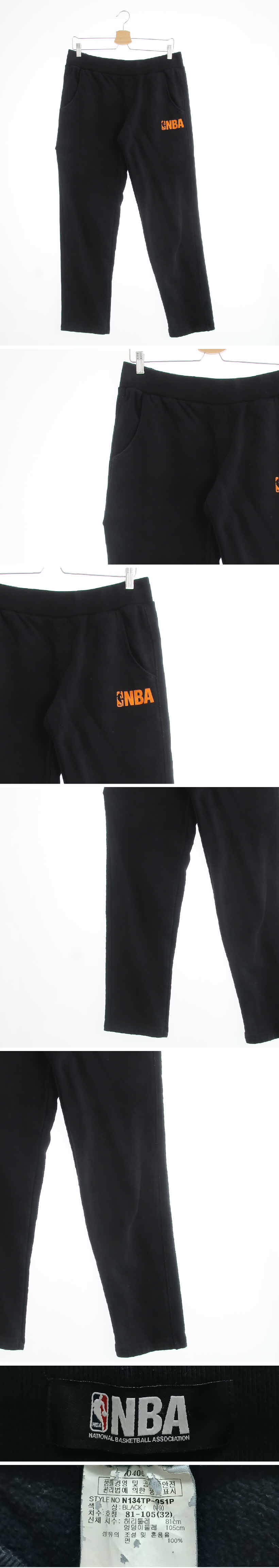 NBA 밴딩트레이닝팬츠 NBA 블랙 면 밴딩트레이닝팬츠