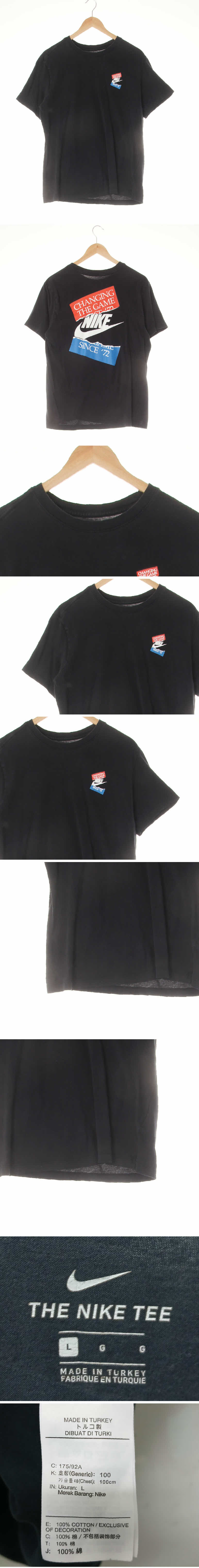 나이키 블랙 면 SINCE72로고반팔티