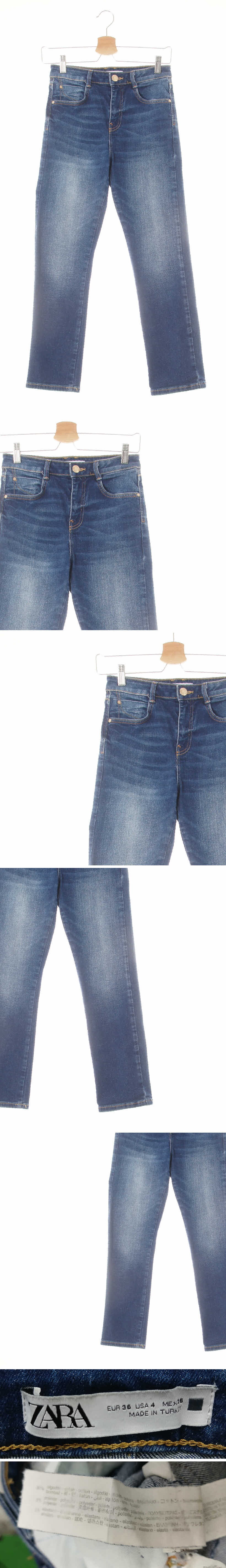 자라 워싱스키니진 자라 블루 데님 워싱스키니진