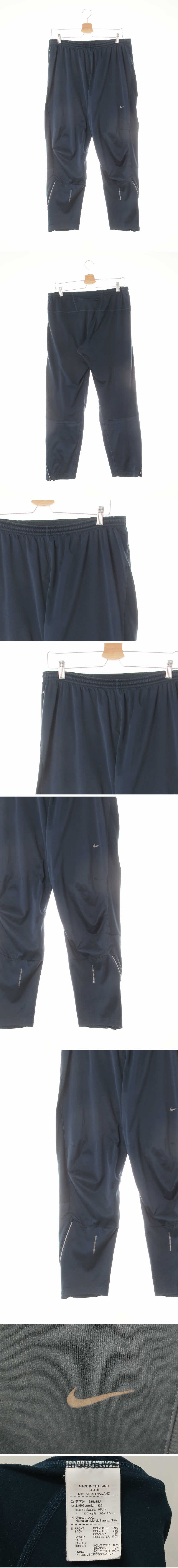 나이키 로고절개트레이닝팬츠 나이키 네이비 프린팅 드라이핏 로고절개트레이닝팬츠