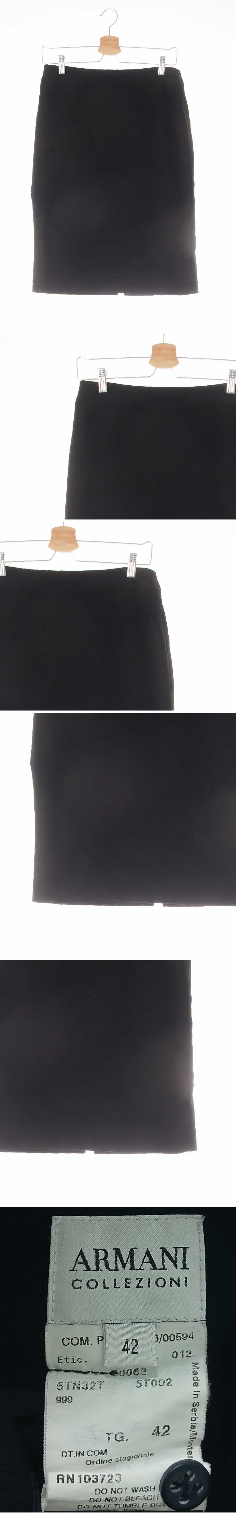 알마니 h라인모던정장스커트 알마니 블랙 울 h라인모던정장스커트