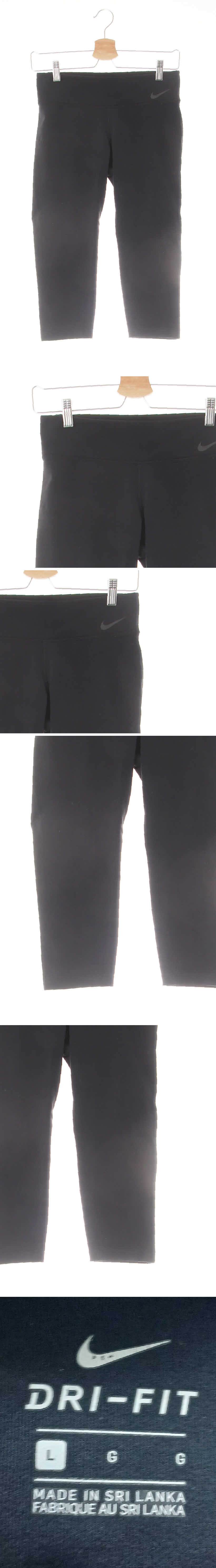 나이키 로고와이드밴딩7부레깅스 나이키 블랙 드라이핏 로고와이드밴딩7부레깅스