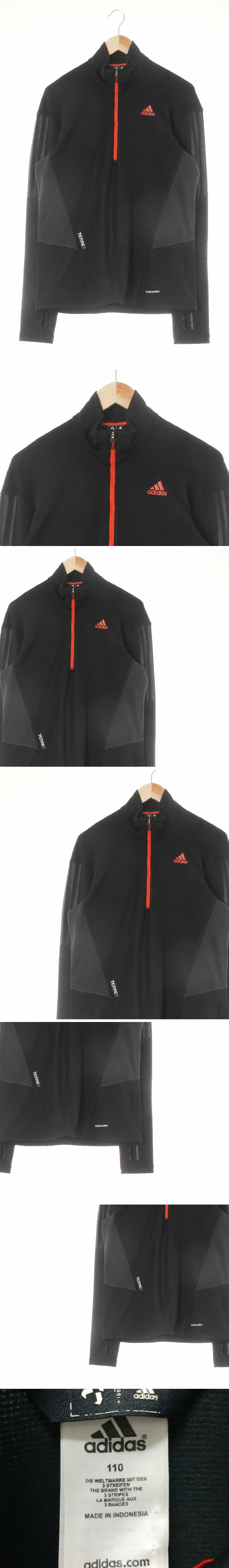 아디다스 기모하프집업멀티긴팔티 아디다스 블랙 클리마웜 기모하프집업멀티긴팔티
