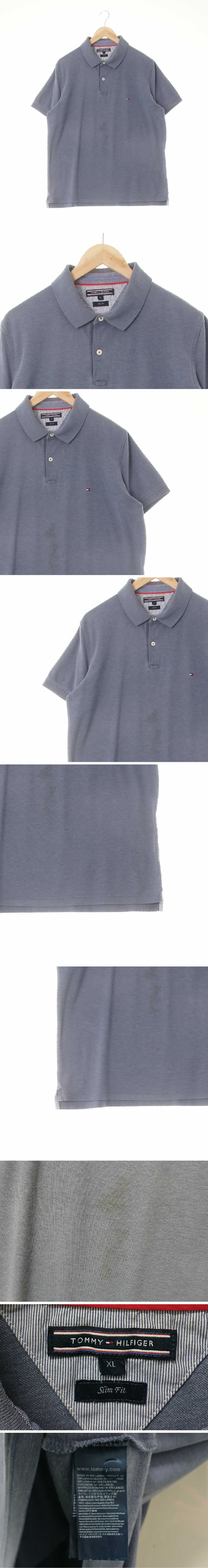 타미힐피거 로고반팔카라티 타미힐피거 인디네이비 면 로고반팔카라티