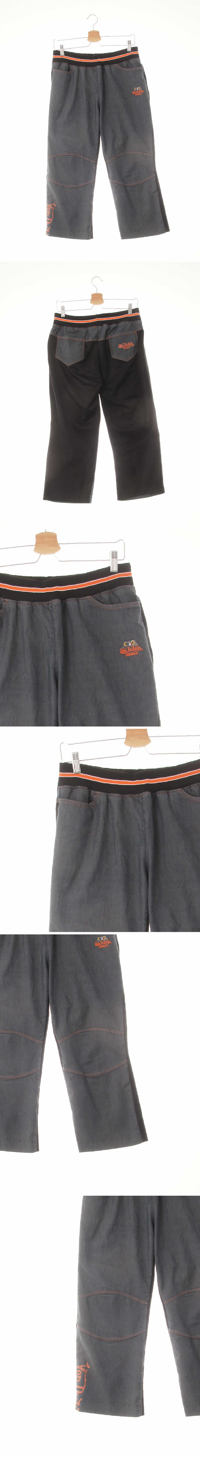 vondutch 스티치절개투톤9부팬츠 vondutch 네이비블랙 프린팅 스티치절개투톤9부팬츠