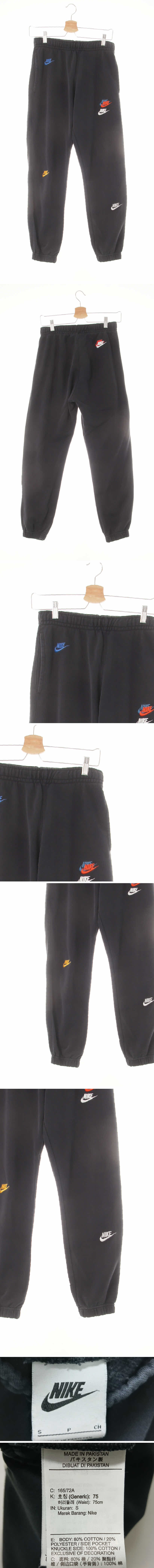 나이키 조거멀티로고트레이닝팬츠 나이키 블랙 면혼방 조거멀티로고트레이닝팬츠