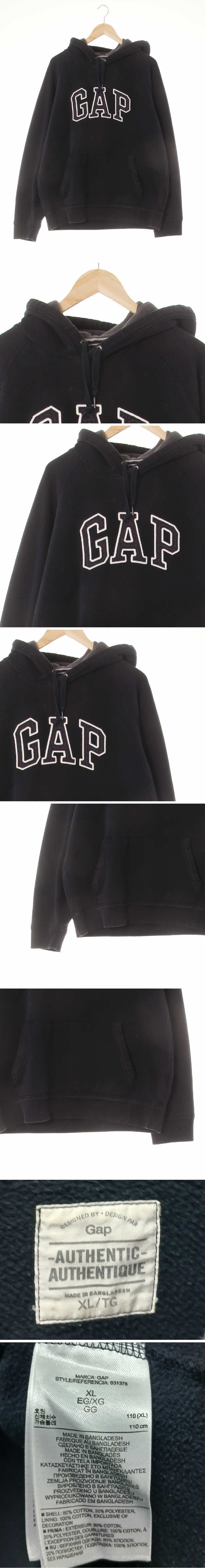 gap 빅워싱로고후드티 gap 블랙 면혼방 빅워싱로고후드티