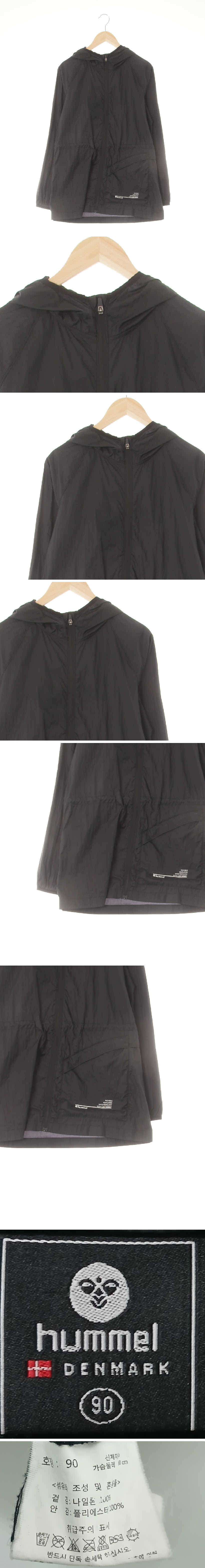 hummel 라이트바스락방풍자켓 hummel 블랙 라이트바스락방풍자켓