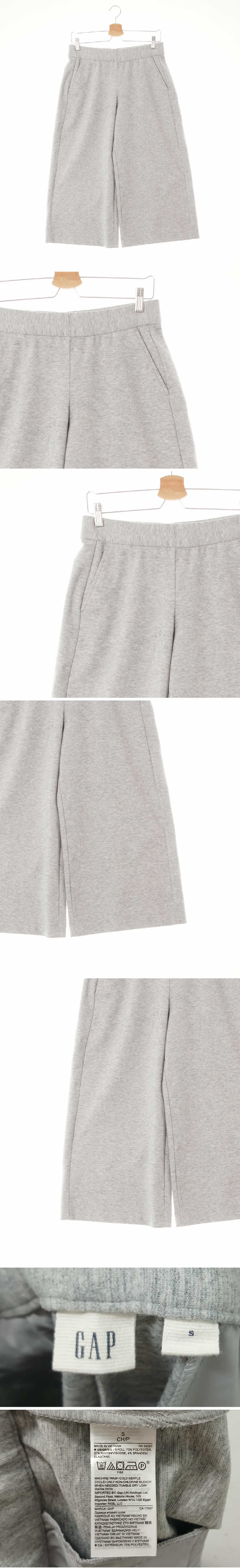 gap 와이드8부팬츠 gap 멜란지그레이 와이드8부팬츠