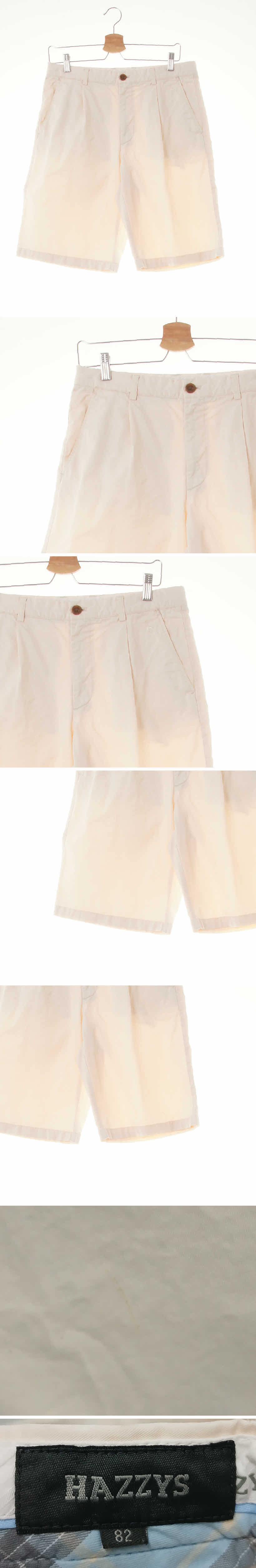 헤지스 클래식치노핀턱반바지 헤지스 타피오카베이지 면혼방 클래식치노핀턱반바지