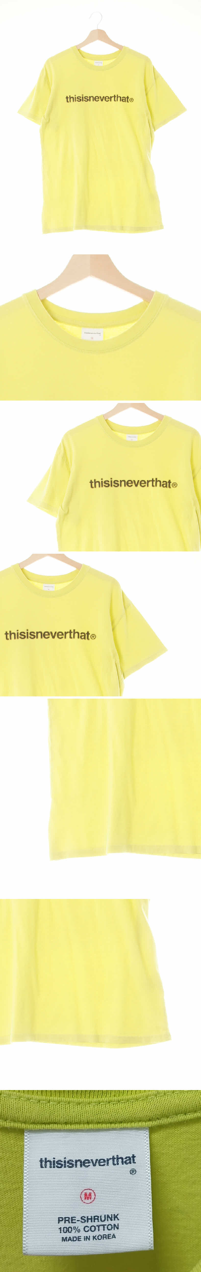 thisisneverthat 타이포로고반팔티 thisisneverthat 라임 면 타이포로고반팔티