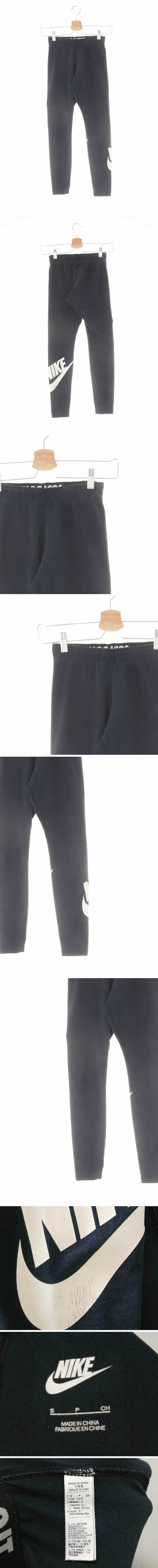 나이키 빅로고레깅스 나이키 블랙 프린팅 면혼방 빅로고레깅스