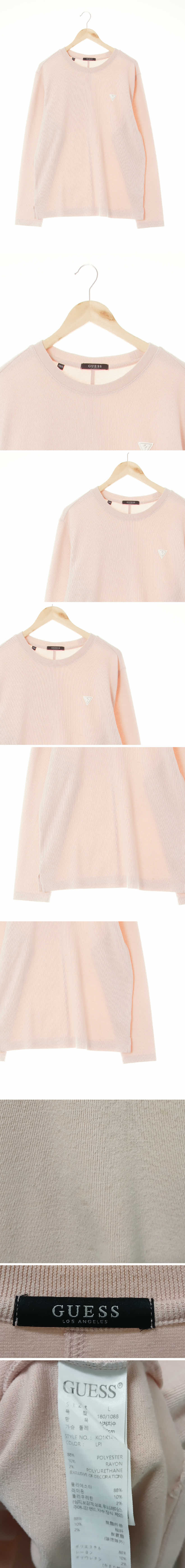 Guess 핑크샌드 미니로고니트맨투맨티
