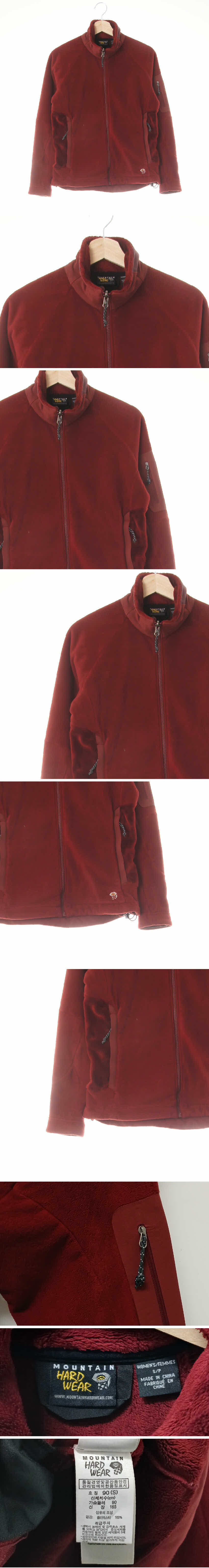 마운틴 슬림하이넥나그랑플리스집업 마운틴 버건디 슬림하이넥나그랑플리스집업