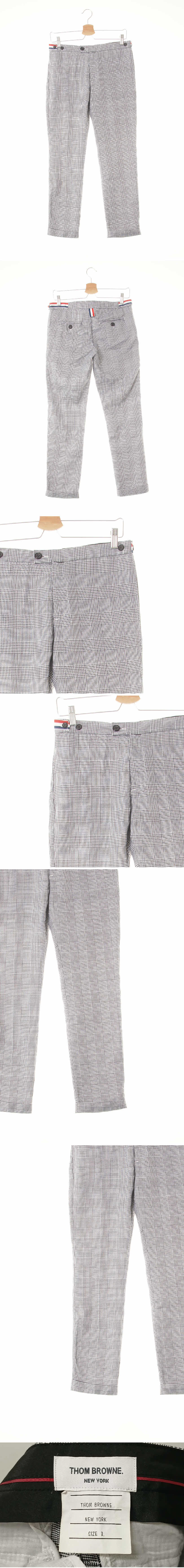 톰브라운 포인트라인카브라팬츠 톰브라운 블랙 하운드체크 포인트라인카브라팬츠